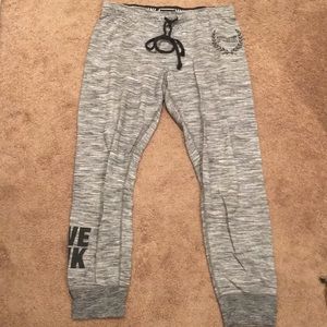 Pink sweats with drawstring